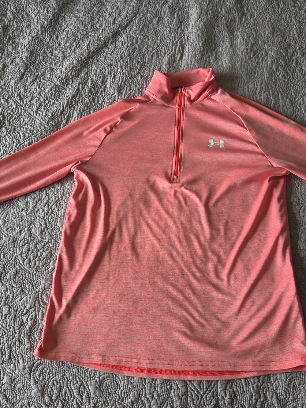 Under Armour Coral Pink Half-Zip Swim Coverup